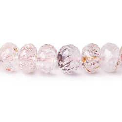 9mm Moss Amethyst Faceted Rondelle Beads 15 inch 68 pieces (ONLINE ORDER ONLY)