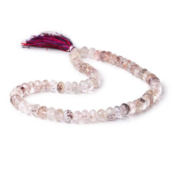 9mm Moss Amethyst Faceted Rondelle Beads 15 inch 68 pieces (ONLINE ORDER ONLY)