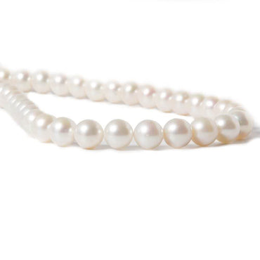 9mm Off White Off Round Pearls 15 inch 47 pieces (ONLINE ORDER ONLY)