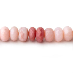 9mm Pink Peruvian Opal Faceted Rondelle Beads 15 inch 70 pieces AA (ONLINE ORDER ONLY)