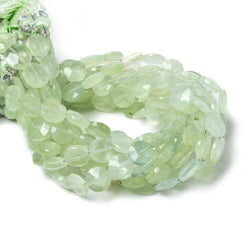 9mm Prehnite faceted coin beads 8 inch 23 pieces (ONLINE ORDER ONLY)