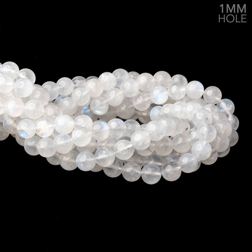 9mm Rainbow Moonstone Plain Round Beads 15 inch 42 pieces 1mm Hole (ONLINE ORDER ONLY)