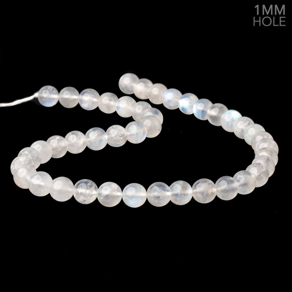 9mm Rainbow Moonstone Plain Round Beads 15 inch 42 pieces 1mm Hole (ONLINE ORDER ONLY)