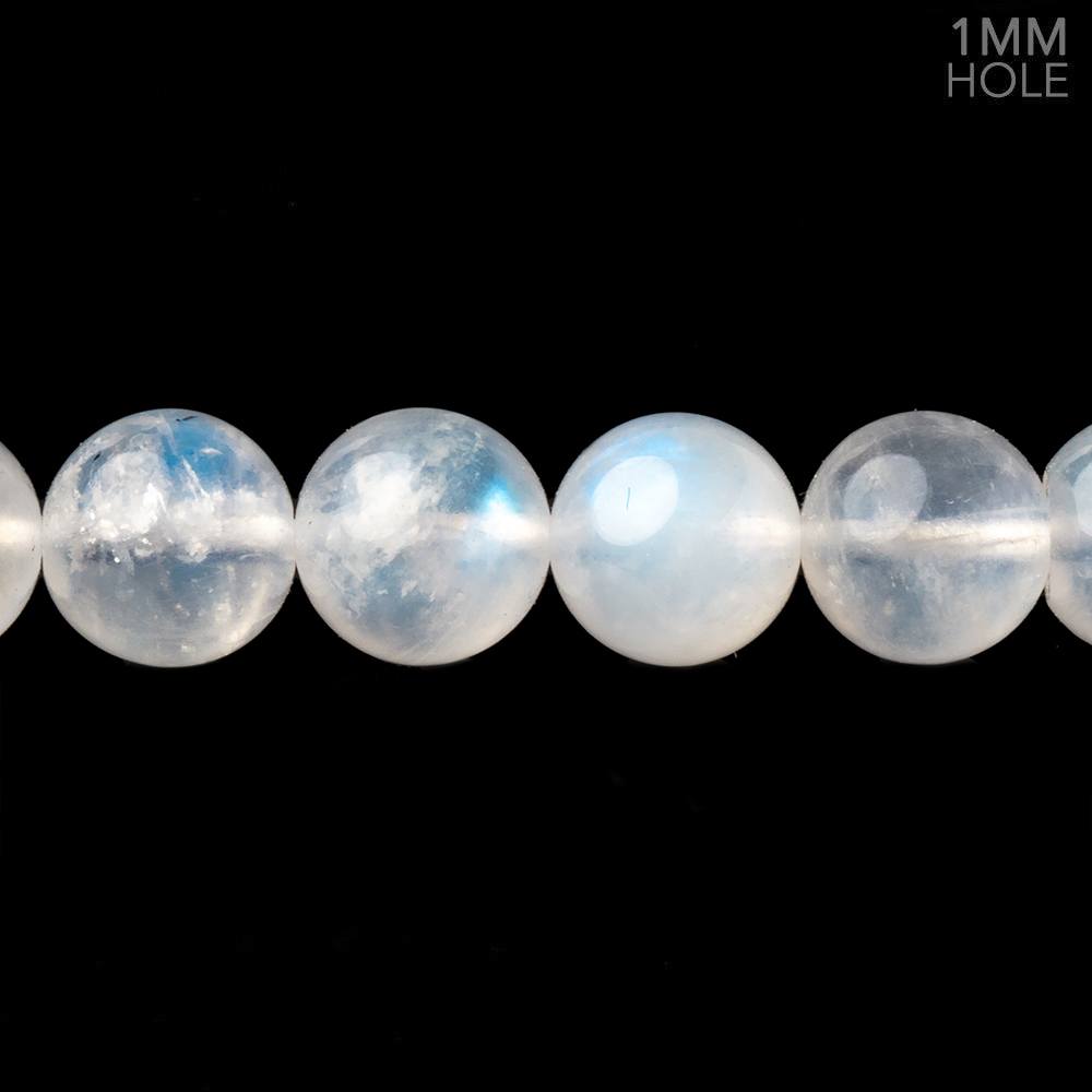 9mm Rainbow Moonstone Plain Round Beads 15 inch 42 pieces 1mm Hole (ONLINE ORDER ONLY)