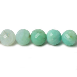 9mm Shaded Blue Perivian Opal faceted round beads 14 inch 39 pieces (ONLINE ORDER ONLY)