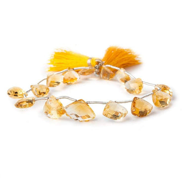 9x12-10x16mm Citrine Faceted Fan Beads 8 inch 15 pieces (ONLINE ORDER ONLY)