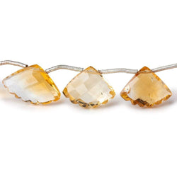 9x12-10x16mm Citrine Faceted Fan Beads 8 inch 15 pieces (ONLINE ORDER ONLY)