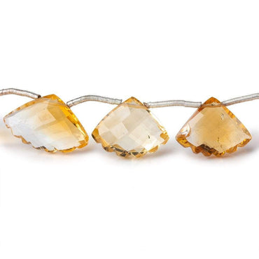 9x12-10x16mm Citrine Faceted Fan Beads 8 inch 15 pieces (ONLINE ORDER ONLY)