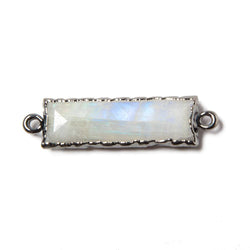 9x36mm Black Gold Leafed Rainbow Moonstone Faceted Bar Connector 1 piece (ONLINE ORDER ONLY)