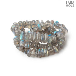 9x4-12x4mm Labradorite Plain Nugget 16 inch 94 Beads 1mm Hole AA (ONLINE ORDER ONLY)