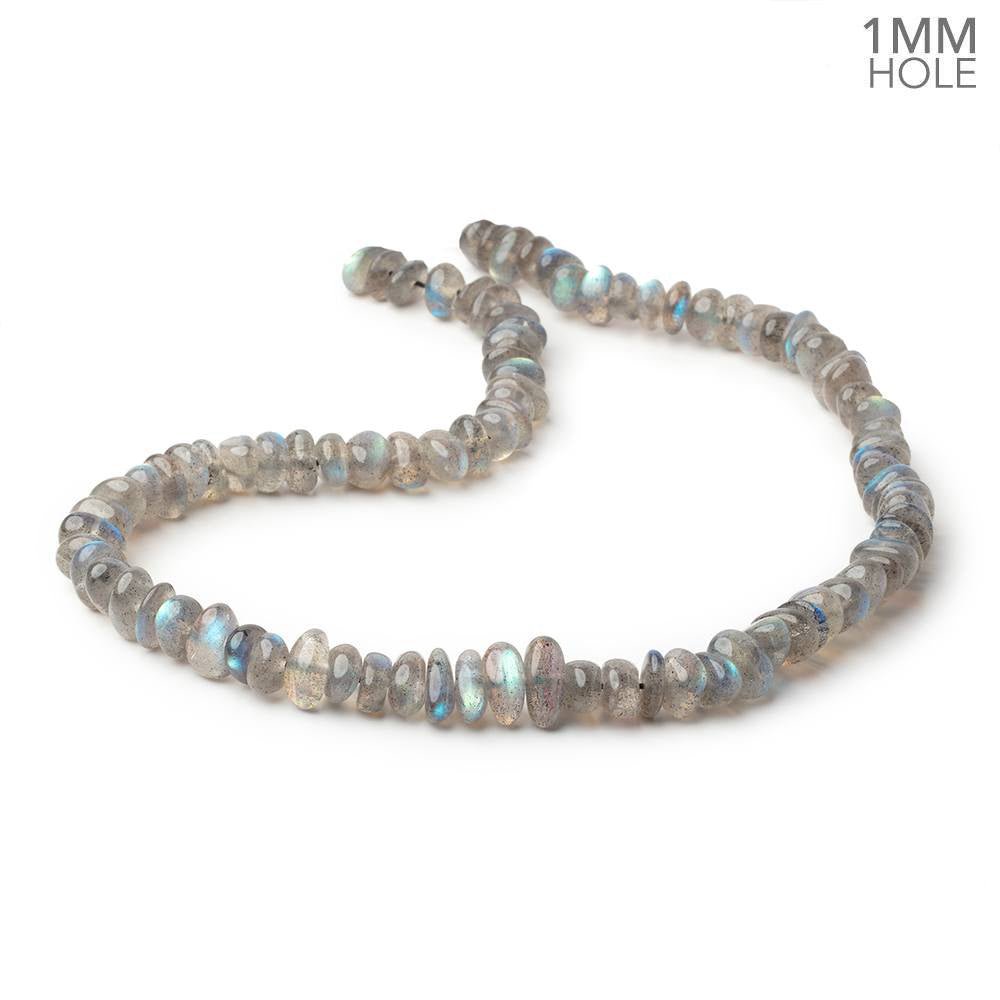 9x4-12x4mm Labradorite Plain Nugget 16 inch 94 Beads 1mm Hole AA (ONLINE ORDER ONLY)