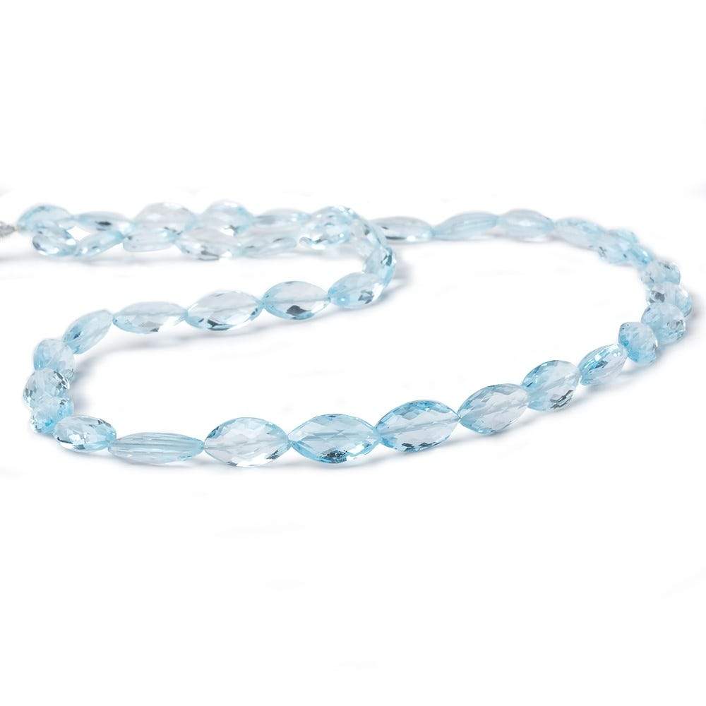 9x5-11x6mm Sky Blue Topaz faceted marquise beads 16 inch 40 pieces AA (ONLINE ORDER ONLY)