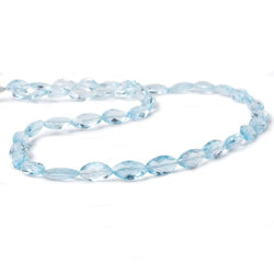 9x5-11x6mm Sky Blue Topaz faceted marquise beads 16 inch 40 pieces AA (ONLINE ORDER ONLY)