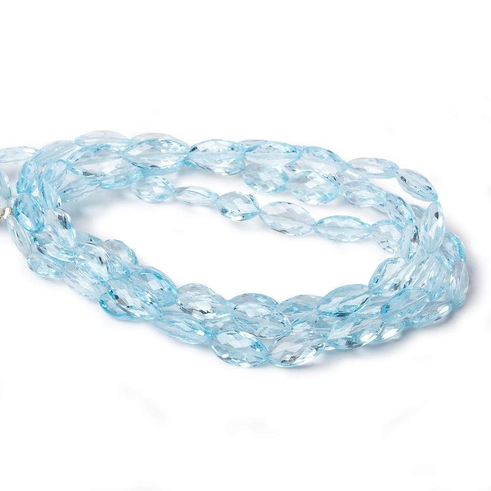 9x5-11x6mm Sky Blue Topaz faceted marquise beads 16 inch 40 pieces AA (ONLINE ORDER ONLY)