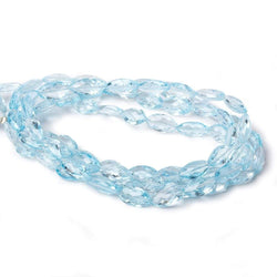 9x5-11x6mm Sky Blue Topaz faceted marquise beads 16 inch 40 pieces AA (ONLINE ORDER ONLY)