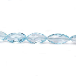 9x5-11x6mm Sky Blue Topaz faceted marquise beads 16 inch 40 pieces AA (ONLINE ORDER ONLY)