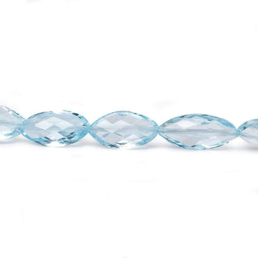 9x5-11x6mm Sky Blue Topaz faceted marquise beads 16 inch 40 pieces AA (ONLINE ORDER ONLY)