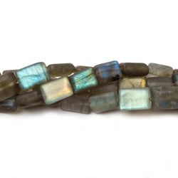 9x6-10x6mm Matte Labradorite plain rectangle beads 7.5 inch 20 pieces (ONLINE ORDER ONLY)