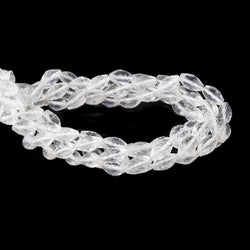 9x6-11x6mm Crystal Quartz Faceted Marquise Beads 14 inch 36 pieces (ONLINE ORDER ONLY)