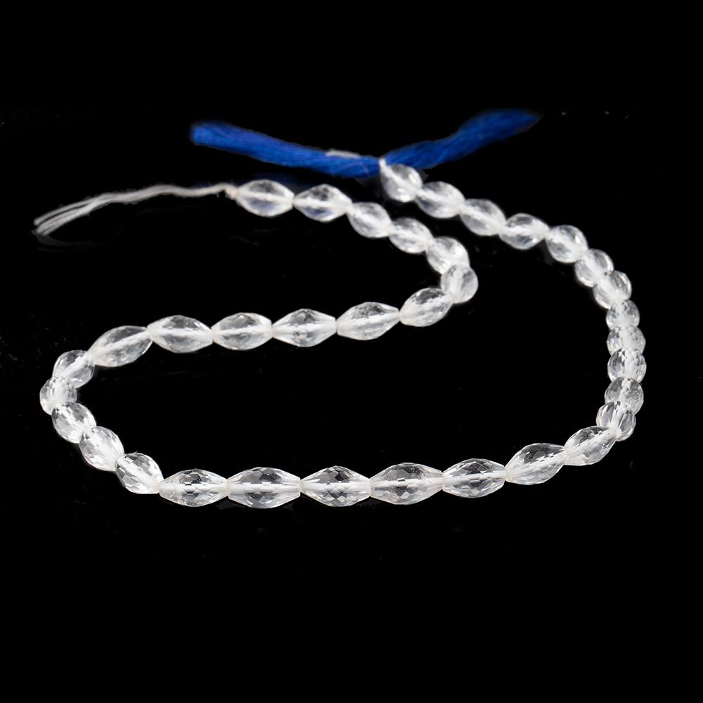 9x6-11x6mm Crystal Quartz Faceted Marquise Beads 14 inch 36 pieces (ONLINE ORDER ONLY)