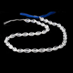 9x6-11x6mm Crystal Quartz Faceted Marquise Beads 14 inch 36 pieces (ONLINE ORDER ONLY)