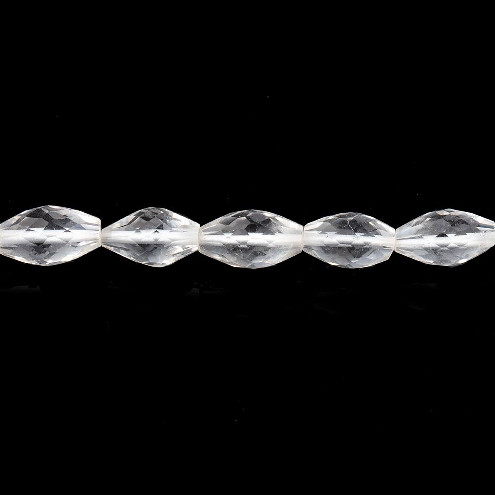 9x6-11x6mm Crystal Quartz Faceted Marquise Beads 14 inch 36 pieces (ONLINE ORDER ONLY)