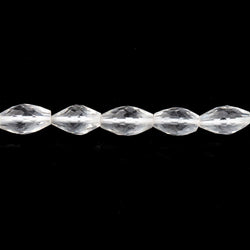 9x6-11x6mm Crystal Quartz Faceted Marquise Beads 14 inch 36 pieces (ONLINE ORDER ONLY)