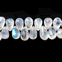 9x6-11x6mm Rainbow Moonstone Plain Tear Drop Beads 9 inch 62 pieces (ONLINE ORDER ONLY)