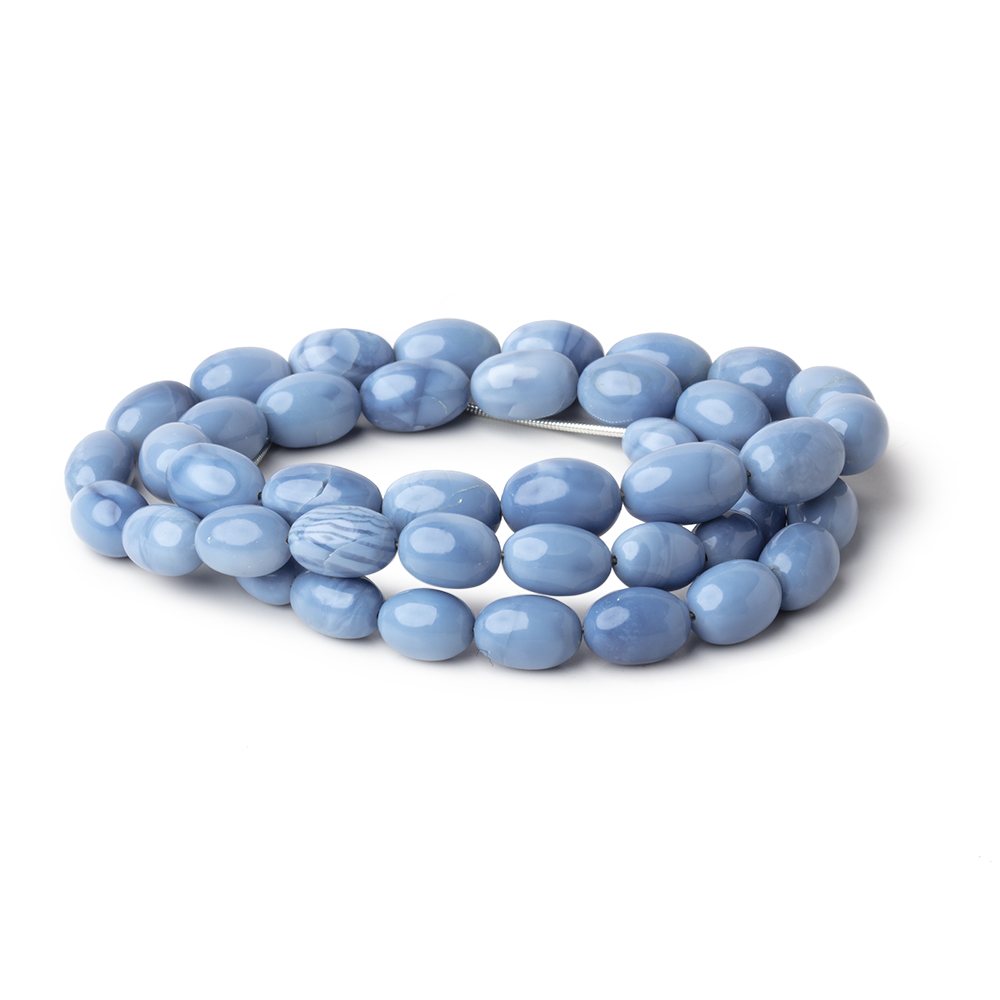 9x6-13x8mm Owyhee Blue Opal Plain Olive Beads 20 inch 44 pieces AA (ONLINE ORDER ONLY)