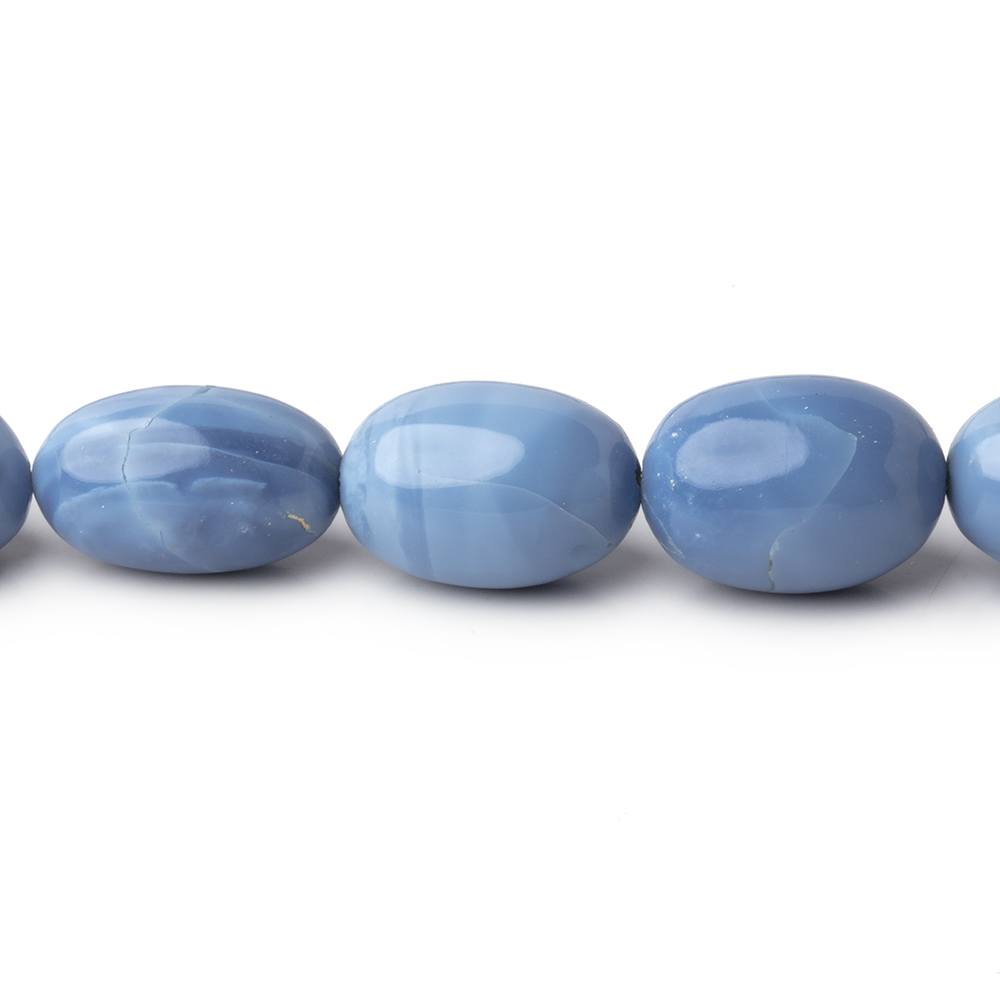 9x6-13x8mm Owyhee Blue Opal Plain Olive Beads 20 inch 44 pieces AA (ONLINE ORDER ONLY)