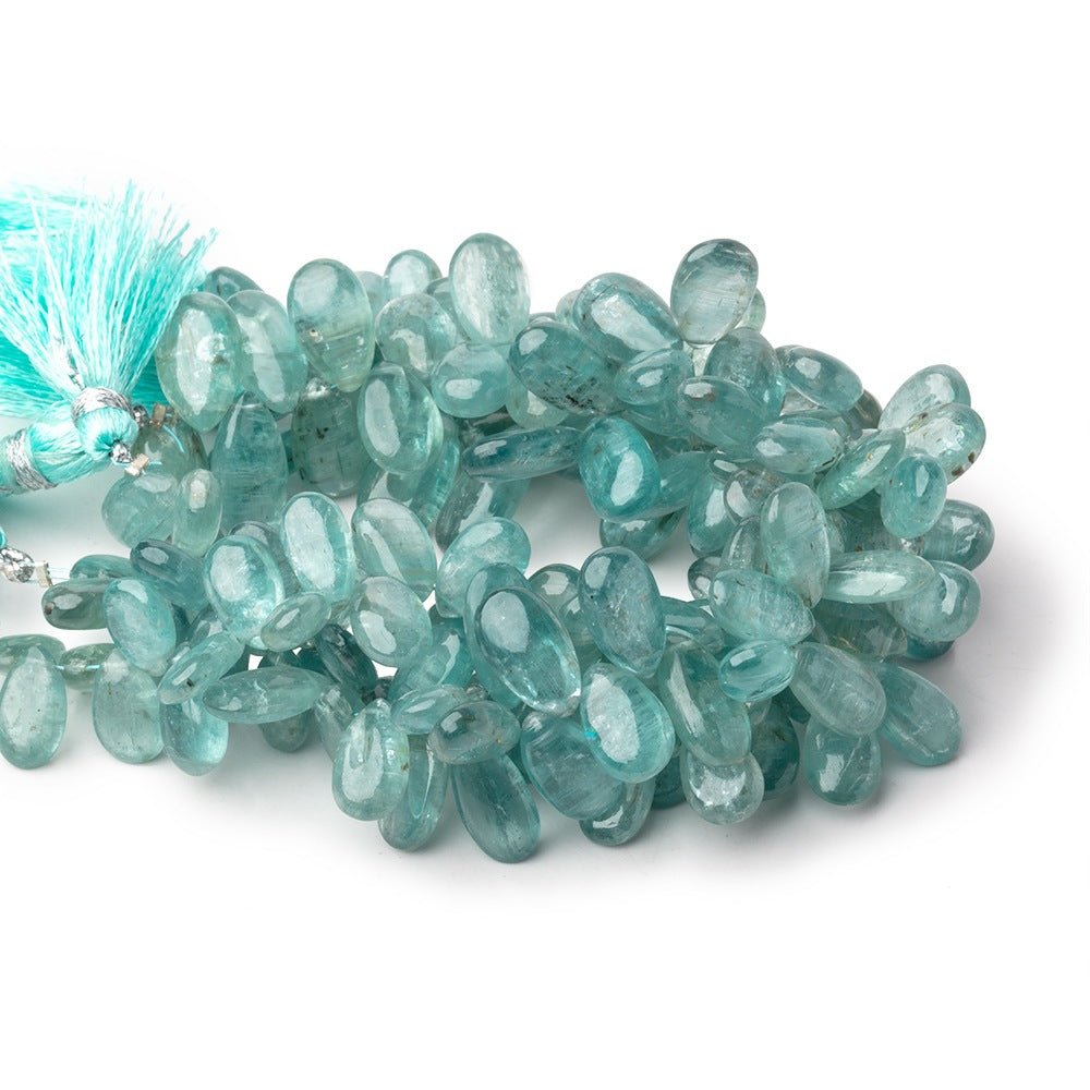 9x6-14x8mm Teal Kyanite Plain Pear Beads 7 inch 50 pieces (ONLINE ORDER ONLY)