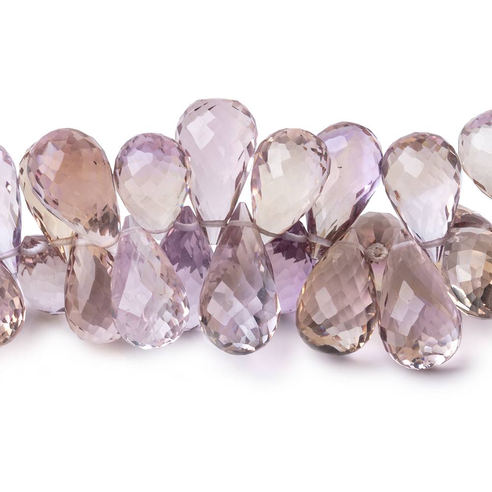 9x6-15x8mm Ametrine Faceted Tear Drop Beads 8 inch 68 pieces (ONLINE ORDER ONLY)