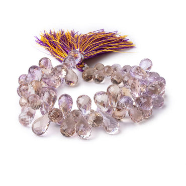 9x6-15x8mm Ametrine Faceted Tear Drop Beads 8 inch 68 pieces (ONLINE ORDER ONLY)