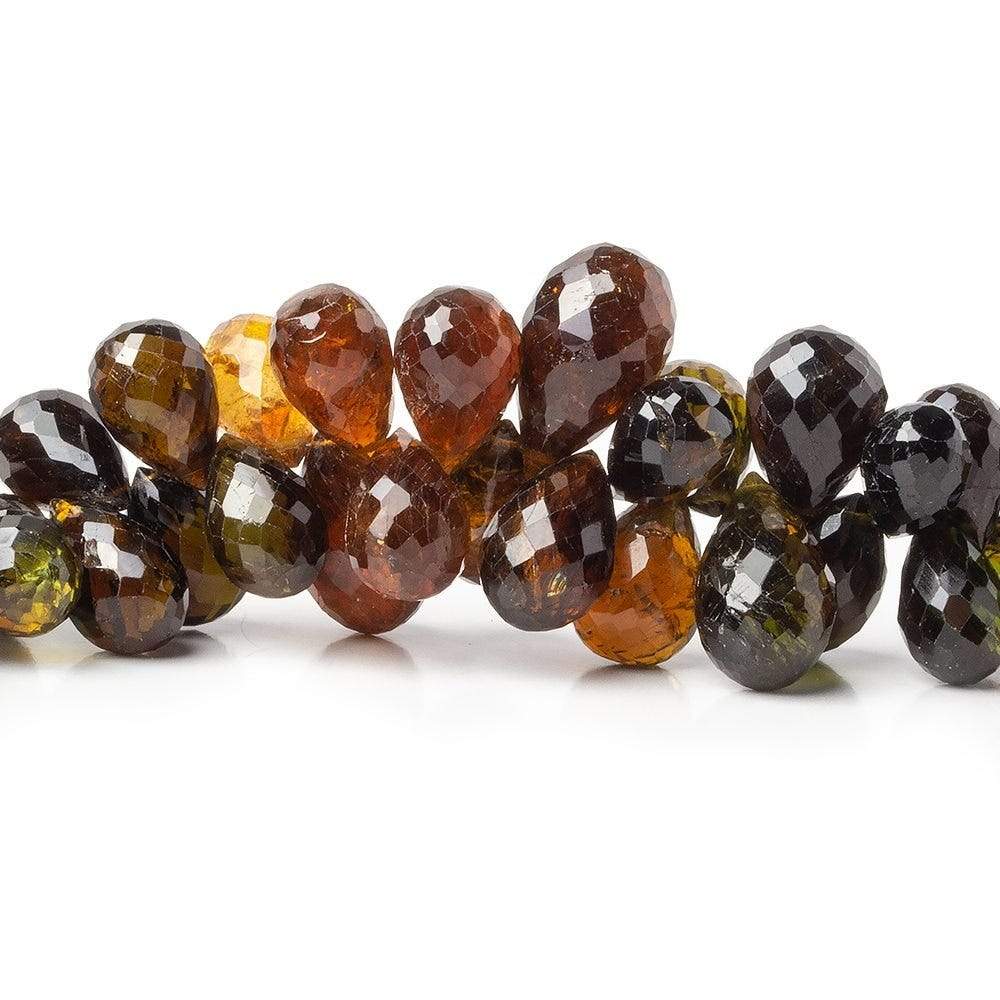 9x6-15x8mm Multi Color Tourmaline Tear Drop Beads 8 inch 69 pieces (ONLINE ORDER ONLY)