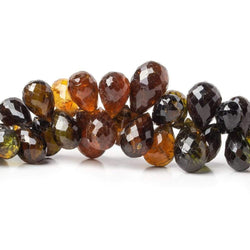 9x6-15x8mm Multi Color Tourmaline Tear Drop Beads 8 inch 69 pieces (ONLINE ORDER ONLY)
