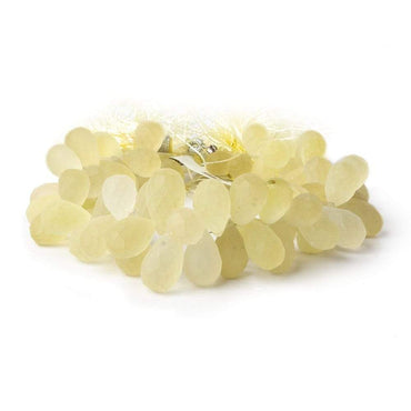 9x6-15x9mm Frosted Lemon Quartz Faceted Tear Drops 7.5 inch 69 pcs (ONLINE ORDER ONLY)