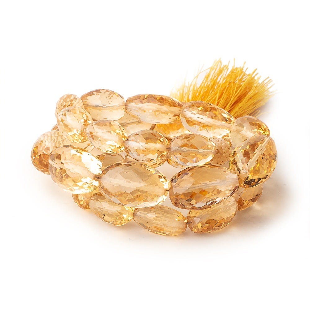 9x6-17x10mm Citrine Faceted Nugget Beads 15 inch 30 pieces (ONLINE ORDER ONLY)