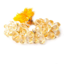 9x6-17x9mm Citrine Faceted Tear Drop Beads 7.75 inch 73 pieces (ONLINE ORDER ONLY)