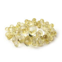 9x6-20x13mm Lemon Quartz Faceted Tear Drop 8 inch 70 Beads AA (ONLINE ORDER ONLY)