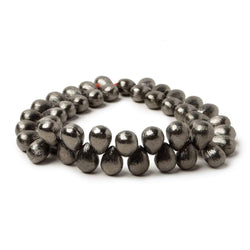 9x6mm Black Gold plated Copper Brushed Tear Drop Beads 8 inch 52 pieces (ONLINE ORDER ONLY)