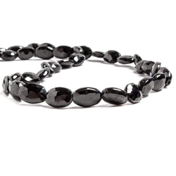 9x6mm Black Spinel Straight Drill Faceted Oval 16 inches 40 pcs (ONLINE ORDER ONLY)