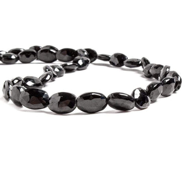 9x6mm Black Spinel Straight Drill Faceted Oval 16 inches 40 pcs (ONLINE ORDER ONLY)