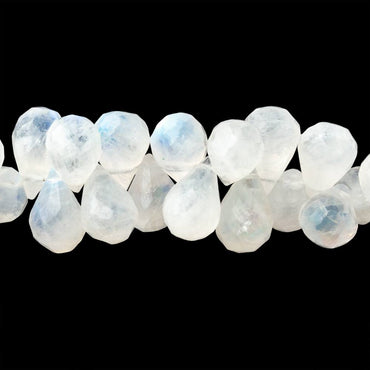 9x6mm Rainbow Moonstone Faceted Tear Drop 8.5 inch 59 Beads (ONLINE ORDER ONLY)