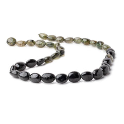 9x7-11.5x9mm Black & Green Tourmaline Plain Nugget Beads 15.5 inch 36 pieces (ONLINE ORDER ONLY)