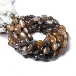 9x7-11x8mm Sunstone & Moonstone plain nugget beads 9 inch 20 beads (ONLINE ORDER ONLY)