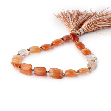 9x7-11x9mm Tangerine Quartz Plain Rectangle Beads 8 inch 14 pieces (ONLINE ORDER ONLY)