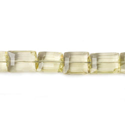 9x7-12x7mm Lemon Quartz Faceted Rectangle Beads 7.5 inches 19 beads (ONLINE ORDER ONLY)