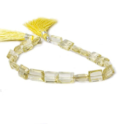 9x7-12x7mm Lemon Quartz Faceted Rectangle Beads 7.5 inches 19 beads (ONLINE ORDER ONLY)