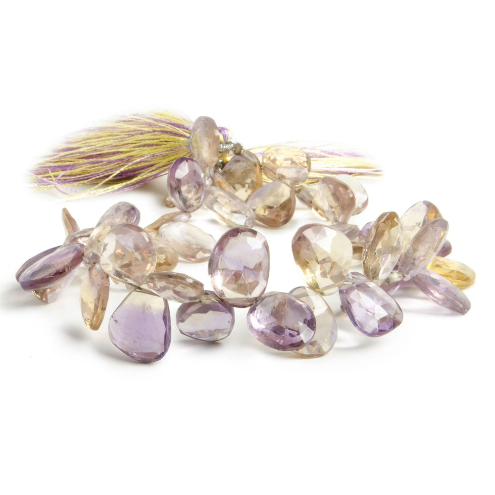 9x7-12x8mm Ametrine Freeform Briolette 8 inch 46 beads (ONLINE ORDER ONLY)