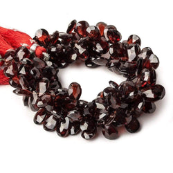 9x7-12x8mm Garnet Faceted Pear Beads 8 inch 56 pieces (ONLINE ORDER ONLY)
